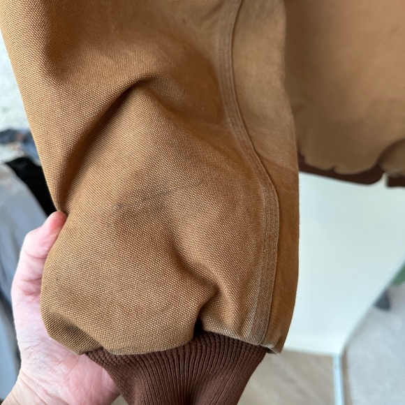 Carhartt Thermal-Lined Duck Active Jacket J131 Made in USA Hooded size L Tall - Picture 7 of 11
